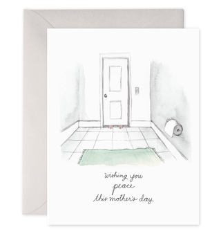 Bathroom Peace Greeting Card
