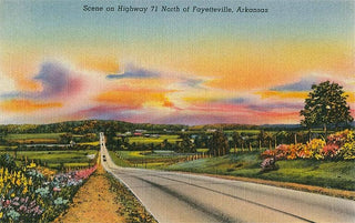 Highway 71, Fayetteville, Arkansas Note Card