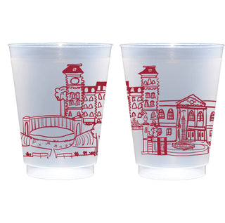 University of Arkansas Campus Skyline Reusable Cups