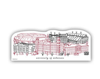 University of Arkansas Minimalist Sticker