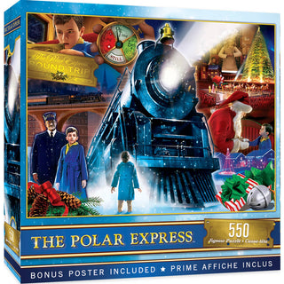 Masterpieces Puzzles - Holiday Glitter - The Polar Express Ride 550pc Jigsaw Puzzle