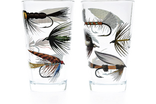 Fly Fishing Lures Beer Pint
