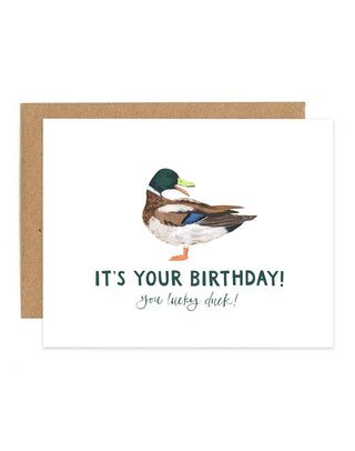 Lucky Duck Birthday Card