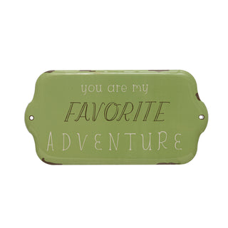 You Are My Favorite Adventure Enamel Wall Decor