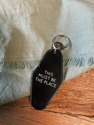 This Must Be The Place Key Tag - Black
