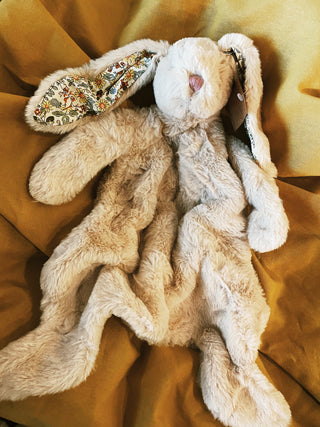 Bunny Lovey w/ Floral Ears - Cream