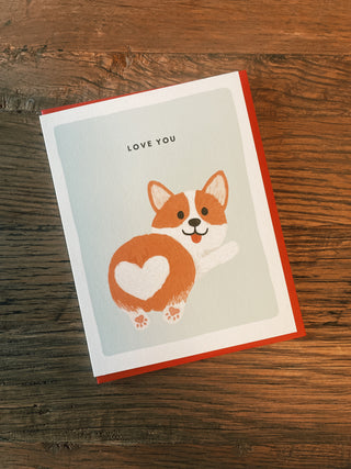 Corgi Love You Card