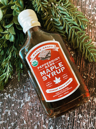 Maple Craft Foods: Organic Peppermint Bark Maple Syrup - 6.8 oz