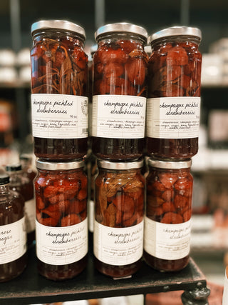 Stone Hollow Farmstead: Champagne Pickled Strawberries