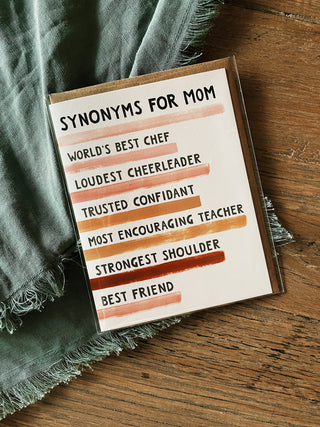Mother's Day Synonyms Card