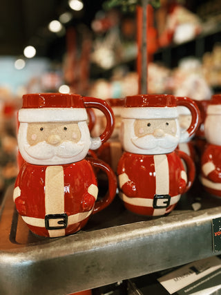 Stacking Christmas Mugs - Santa