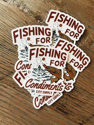 Fishing For Condiments Sticker
