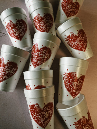 Valentine's Day Candy Box Foam Cups
