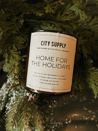 City Supply Home For The Holidays Candle