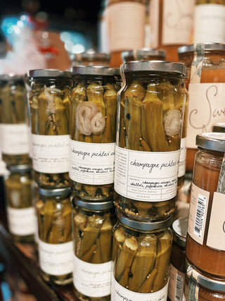 Stone Hollow Farmstead: Champagne Pickled Okra