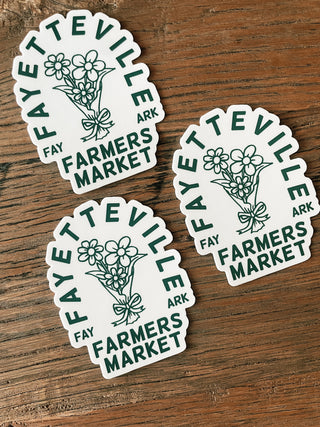 Fayetteville Farmers Market Fresh Flowers Sticker