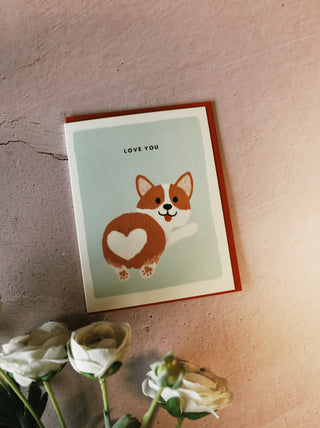 Corgi Love You Card