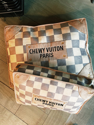 Chewy Vuiton Backpack Tee Shirt- Brown