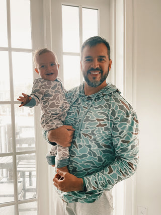 Burlebo: Full Zip Onesie - Classic Deer Camo
