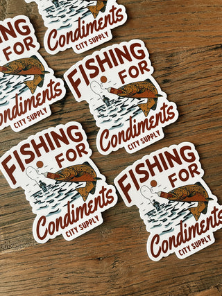 Fishing For Condiments Sticker