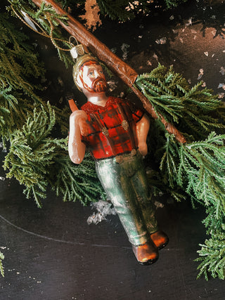 Lumberjack Ornament - Red
