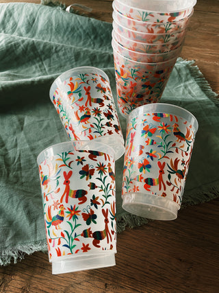 Otomi Pattern Reusable Cups