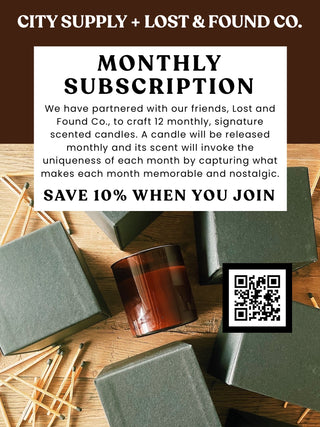 City Supply x Lost and Found Collective Monthly Subscription