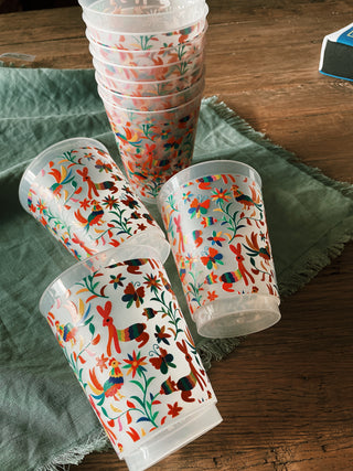 Otomi Pattern Reusable Cups