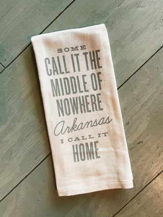 Middle of Nowhere Arkansas Kitchen Towel