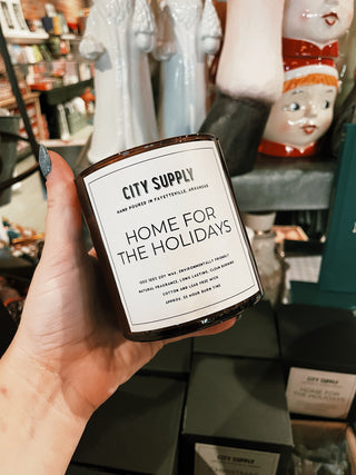 City Supply Home For The Holidays Candle