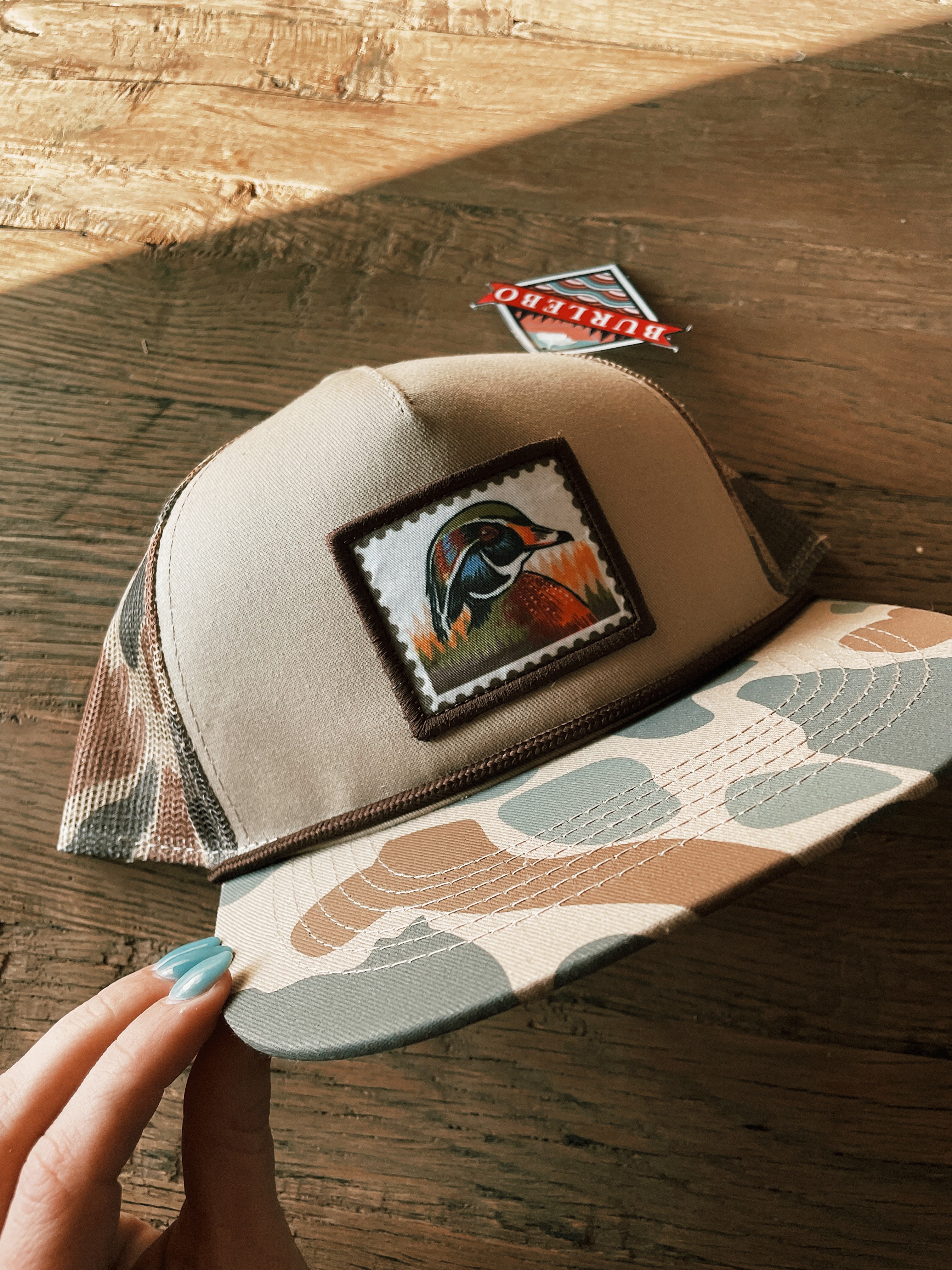 Burlebo: Retro Camo Duck Hat