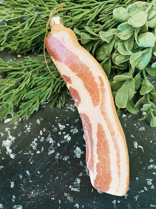 Glittered Bacon Ornament