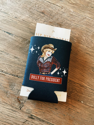 Dolly For President Watercolor Drink Sleeve