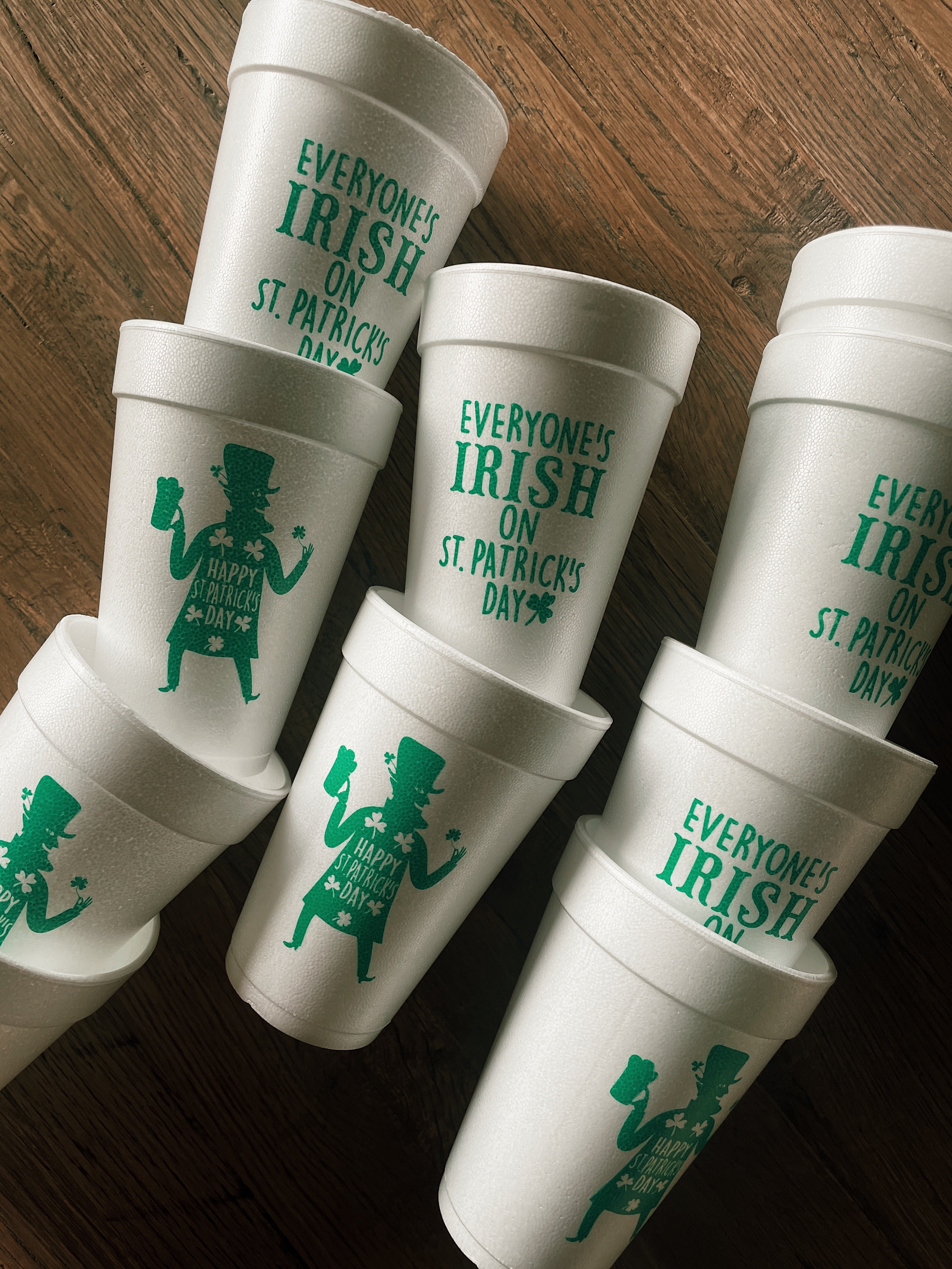 St. Patrick's Day Plastic Cups