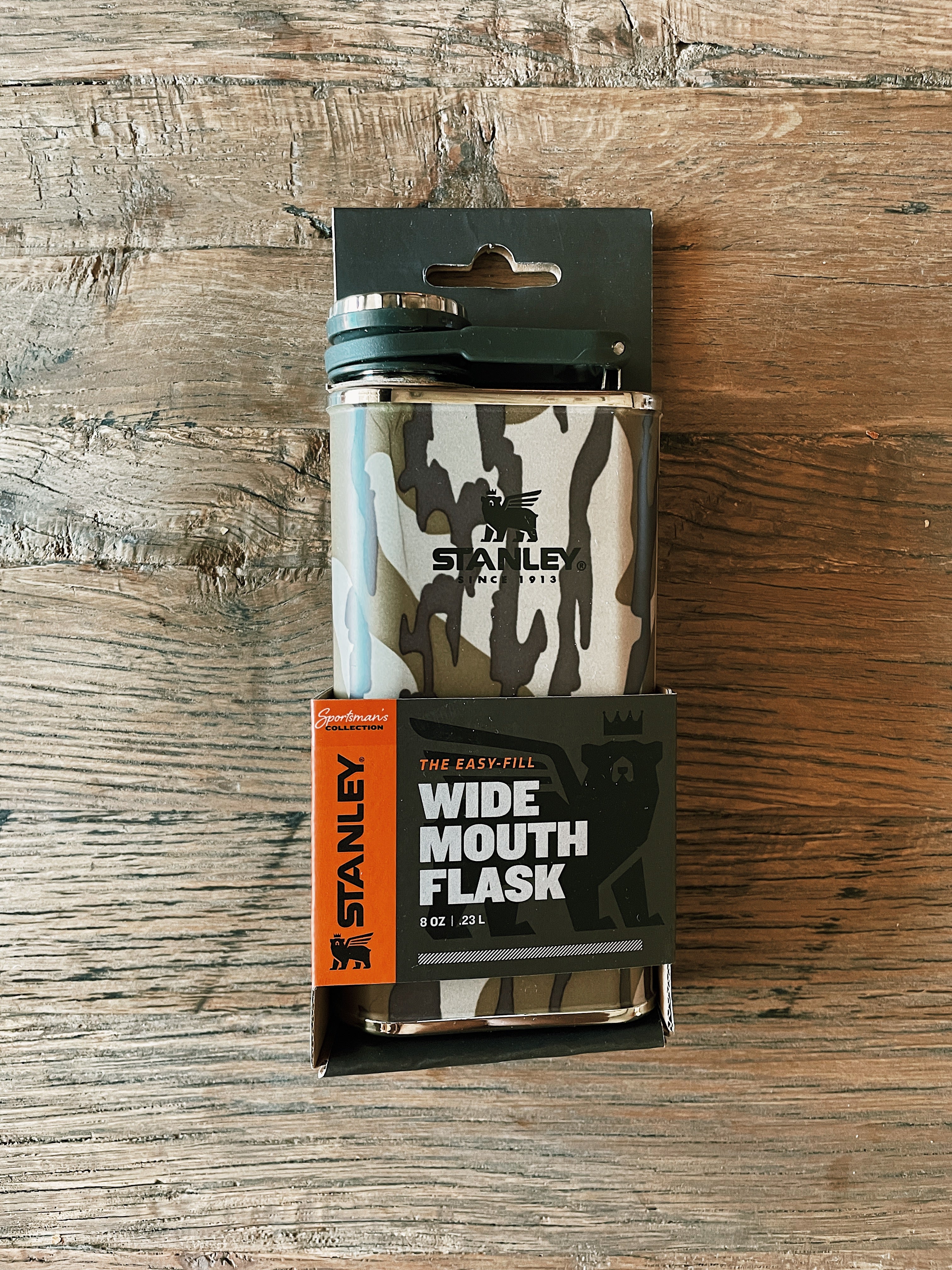 Stanley Classic Easy Fill Wide Mouth Flask | 8 oz (Blaze Orange)