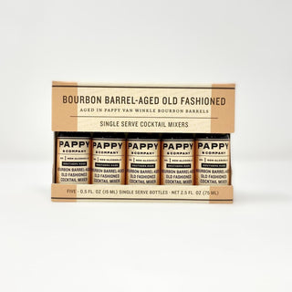 Pappy & Co: Bourbon Barrel-aged Old Fashioned Mix: Single Serve 5-pack