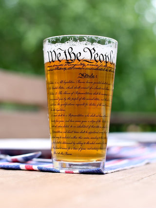 We the People Pint Glass